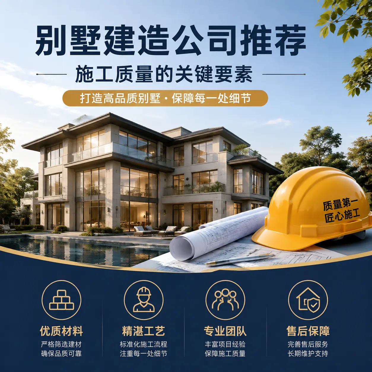 别墅建造公司推荐： 务川 施工质量的关键要素