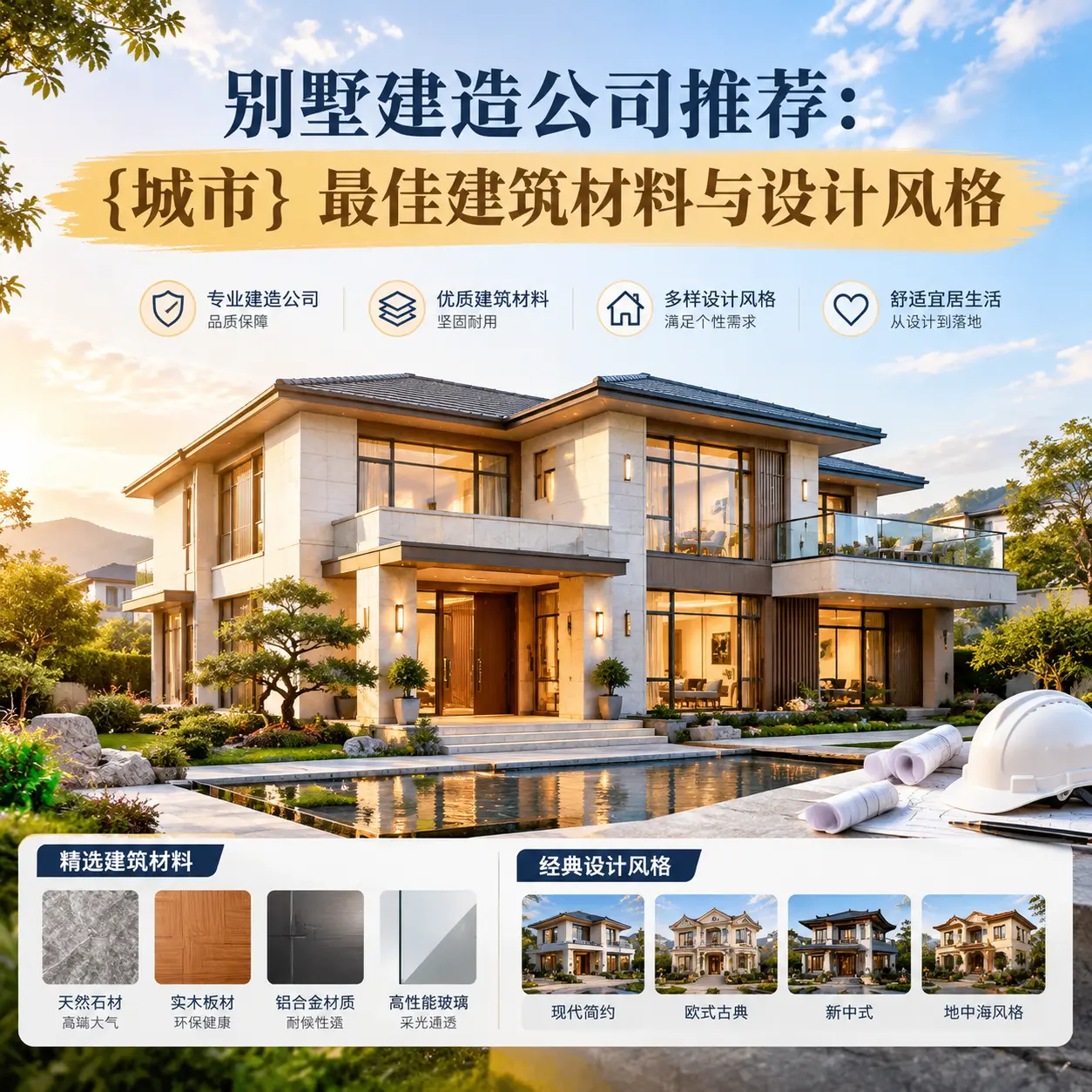 别墅建造公司推荐： 务川 最佳建筑材料与设计风格