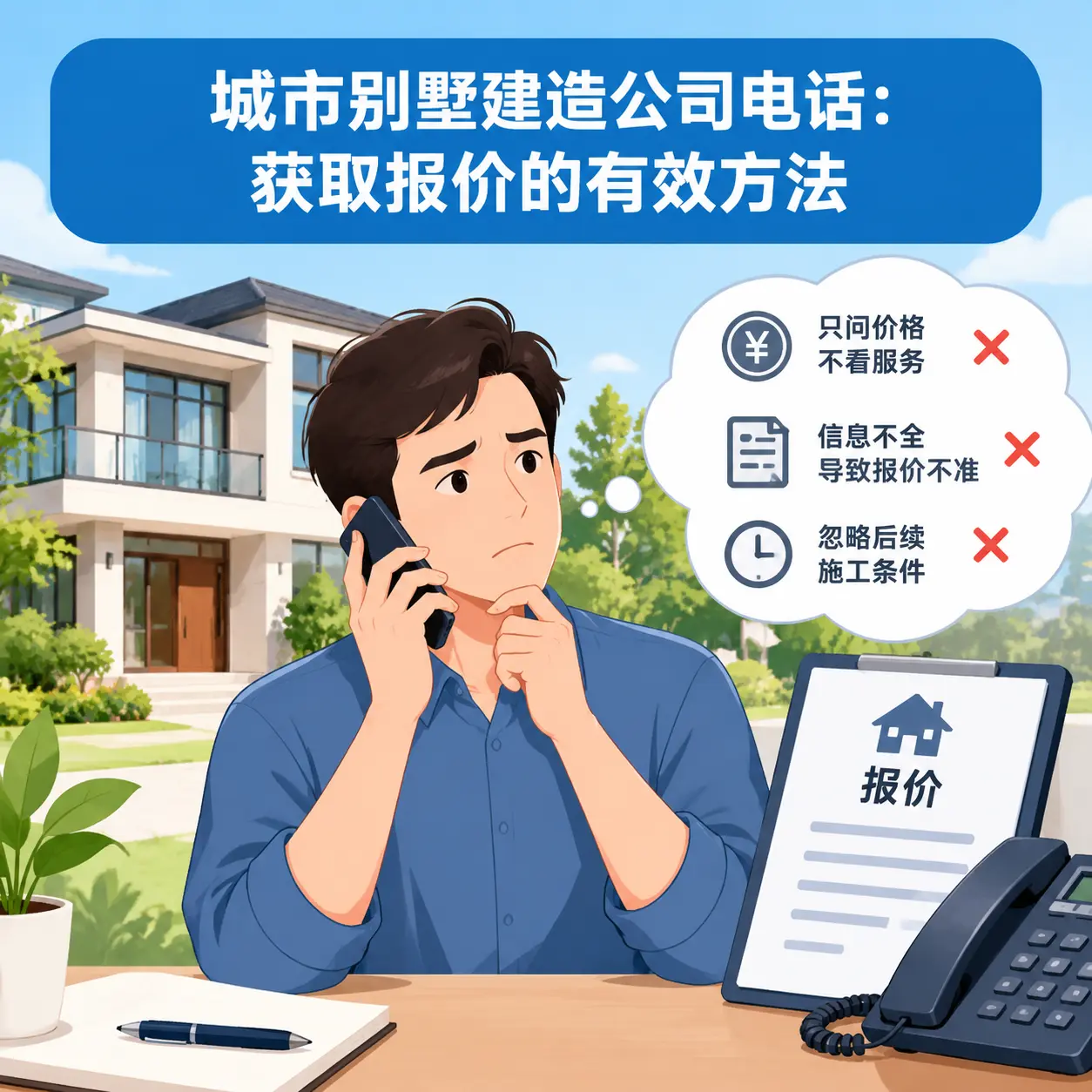 务川别墅建造公司电话：获取报价的有效方法